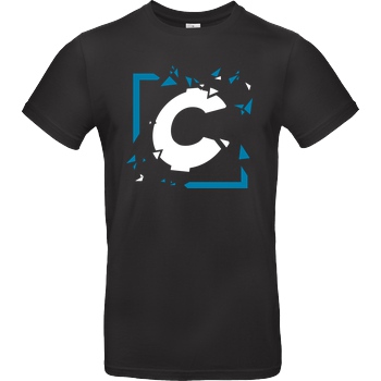 C0rnyyy C0rnyyy - Shattered Logo T-Shirt B&C EXACT 190 - Black