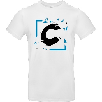 C0rnyyy C0rnyyy - Shattered Logo T-Shirt B&C EXACT 190 -  White