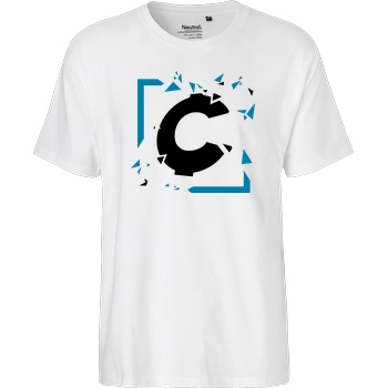 C0rnyyy C0rnyyy - Shattered Logo T-Shirt Fairtrade T-Shirt - white