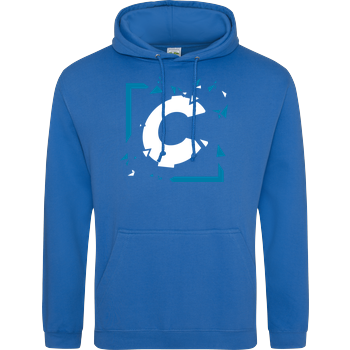 C0rnyyy - Shattered Logo JH Hoodie - Sapphire Blue