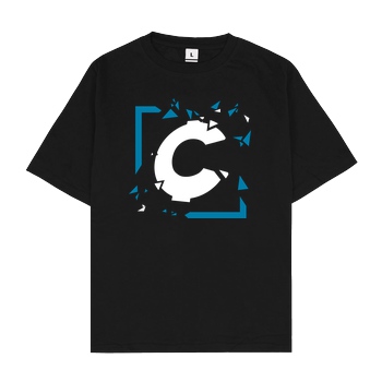 C0rnyyy C0rnyyy - Shattered Logo T-Shirt Oversize T-Shirt - Black