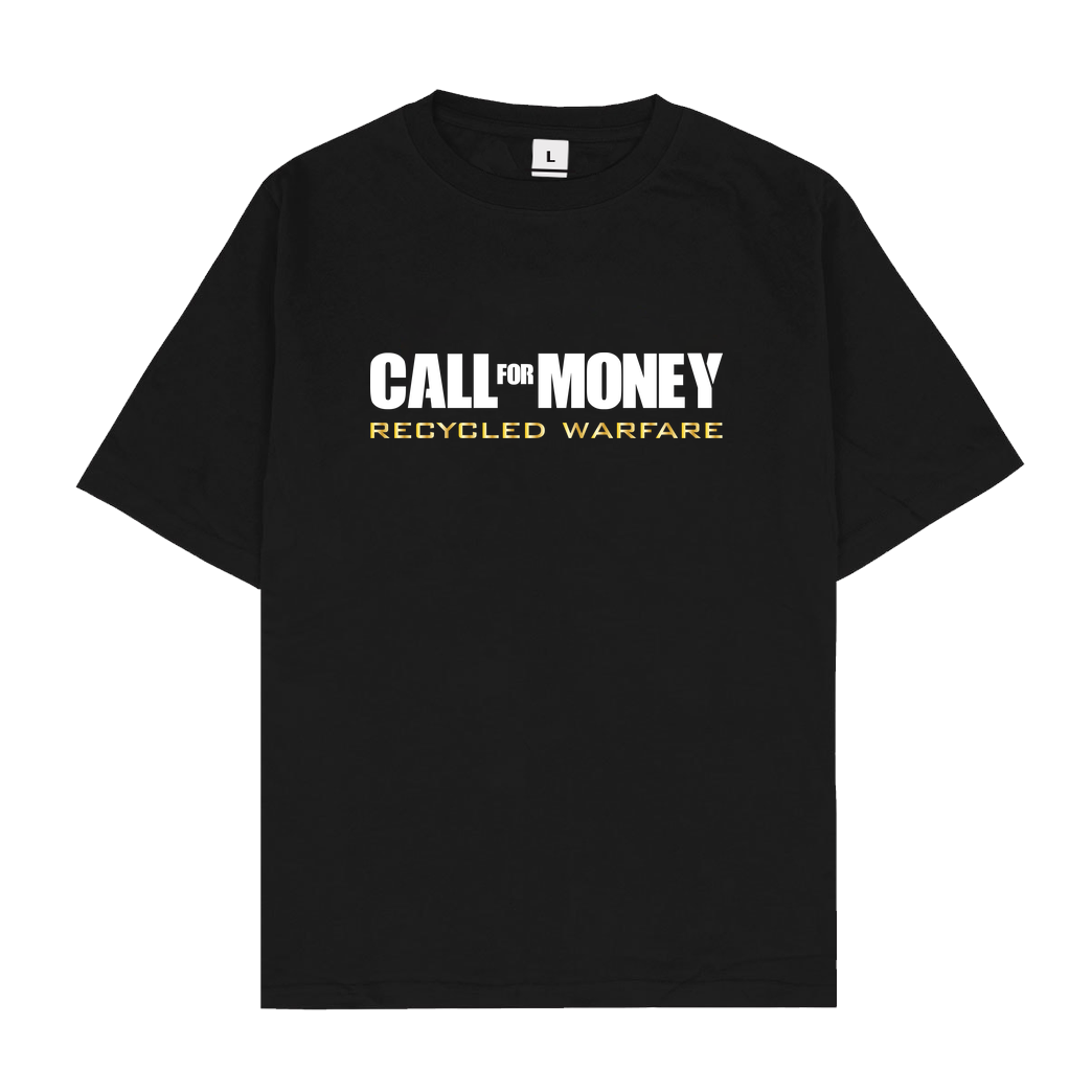 IamHaRa Call for Money T-Shirt Oversize T-Shirt - Black