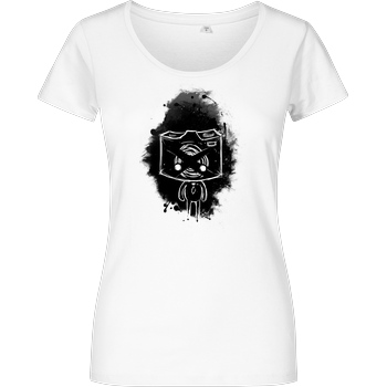 FilmenLernen.de Cam-Zombie T-Shirt Girlshirt weiss