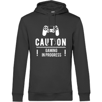 Caution Gaming v1 B&C HOODED INSPIRE - black