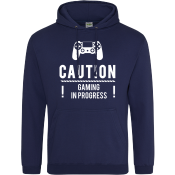 Caution Gaming v1 JH Hoodie - Navy