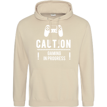 Caution Gaming v1 JH Hoodie - Sand