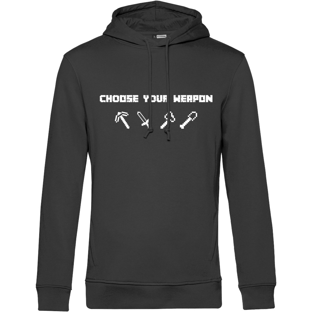 bjin94 Choose Your Weapon MC-Edition Sweatshirt B&C HOODED INSPIRE - black