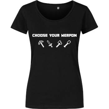 Choose Your Weapon MC-Edition Girlshirt schwarz