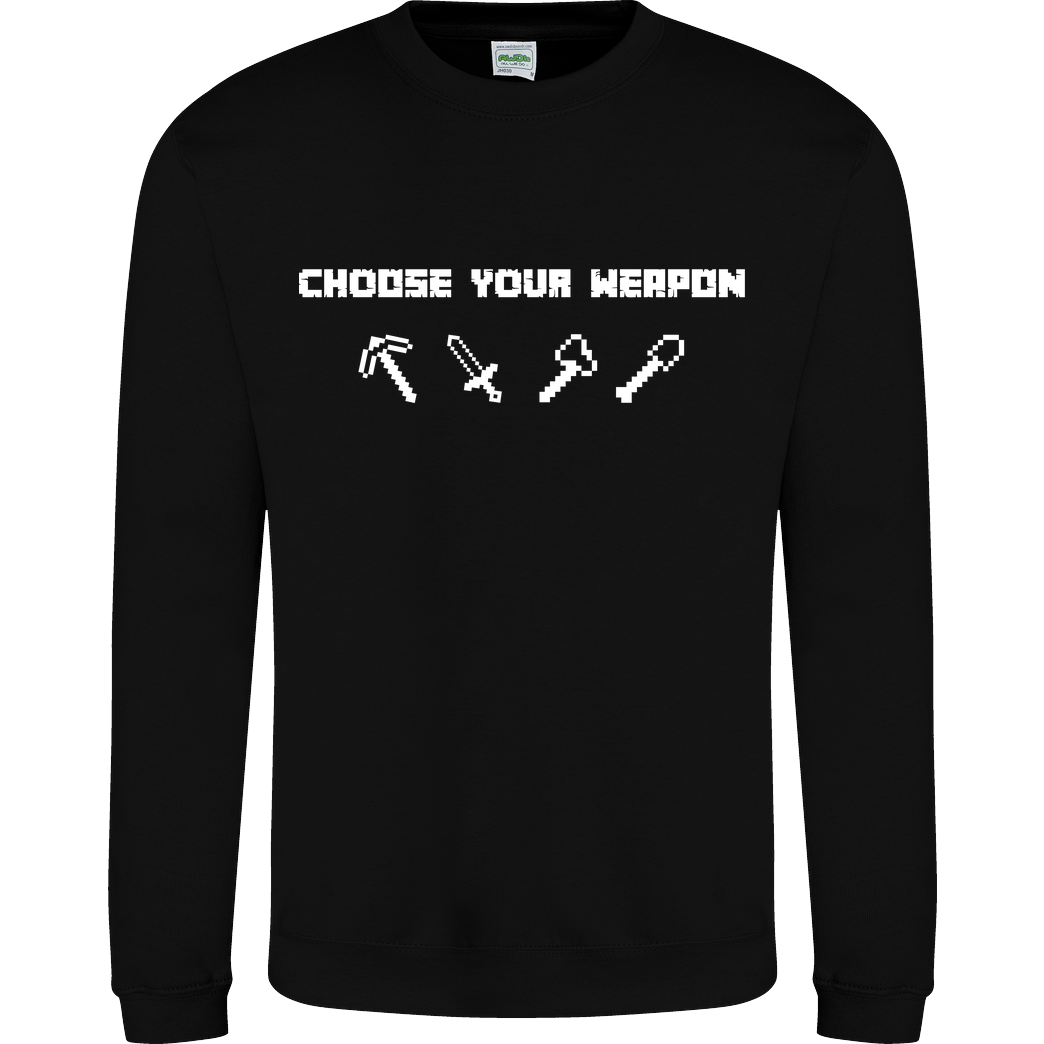 bjin94 Choose Your Weapon MC-Edition Sweatshirt JH Sweatshirt - Schwarz
