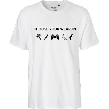 bjin94 Choose Your Weapon v1 T-Shirt Fairtrade T-Shirt - white