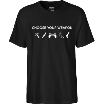 bjin94 Choose Your Weapon v1 T-Shirt Fairtrade T-Shirt - black