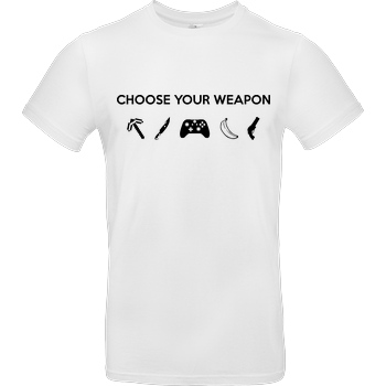 bjin94 Choose Your Weapon v2 T-Shirt B&C EXACT 190 -  White