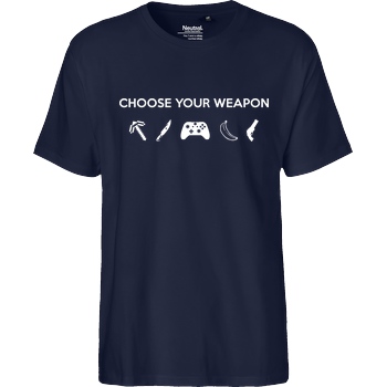 bjin94 Choose Your Weapon v2 T-Shirt Fairtrade T-Shirt - navy