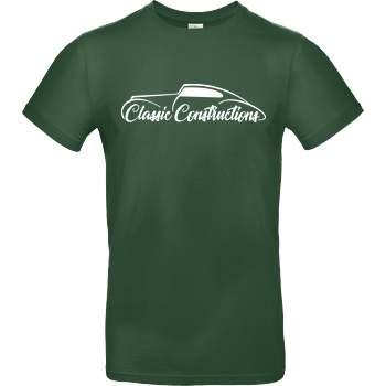 Classic Constructions Classic Constructions - Logo T-Shirt B&C EXACT 190 -  Bottle Green