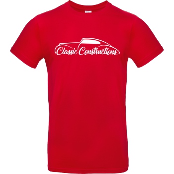 Classic Constructions Classic Constructions - Logo T-Shirt B&C EXACT 190 - Red