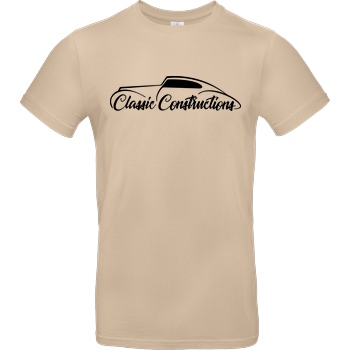 Classic Constructions Classic Constructions - Logo T-Shirt B&C EXACT 190 - Sand