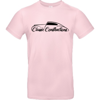 Classic Constructions Classic Constructions - Logo T-Shirt B&C EXACT 190 - Light Pink
