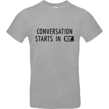 Conversation Starts in 12% B&C EXACT 190 - heather grey