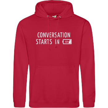 Conversation Starts in 12% JH Hoodie - red