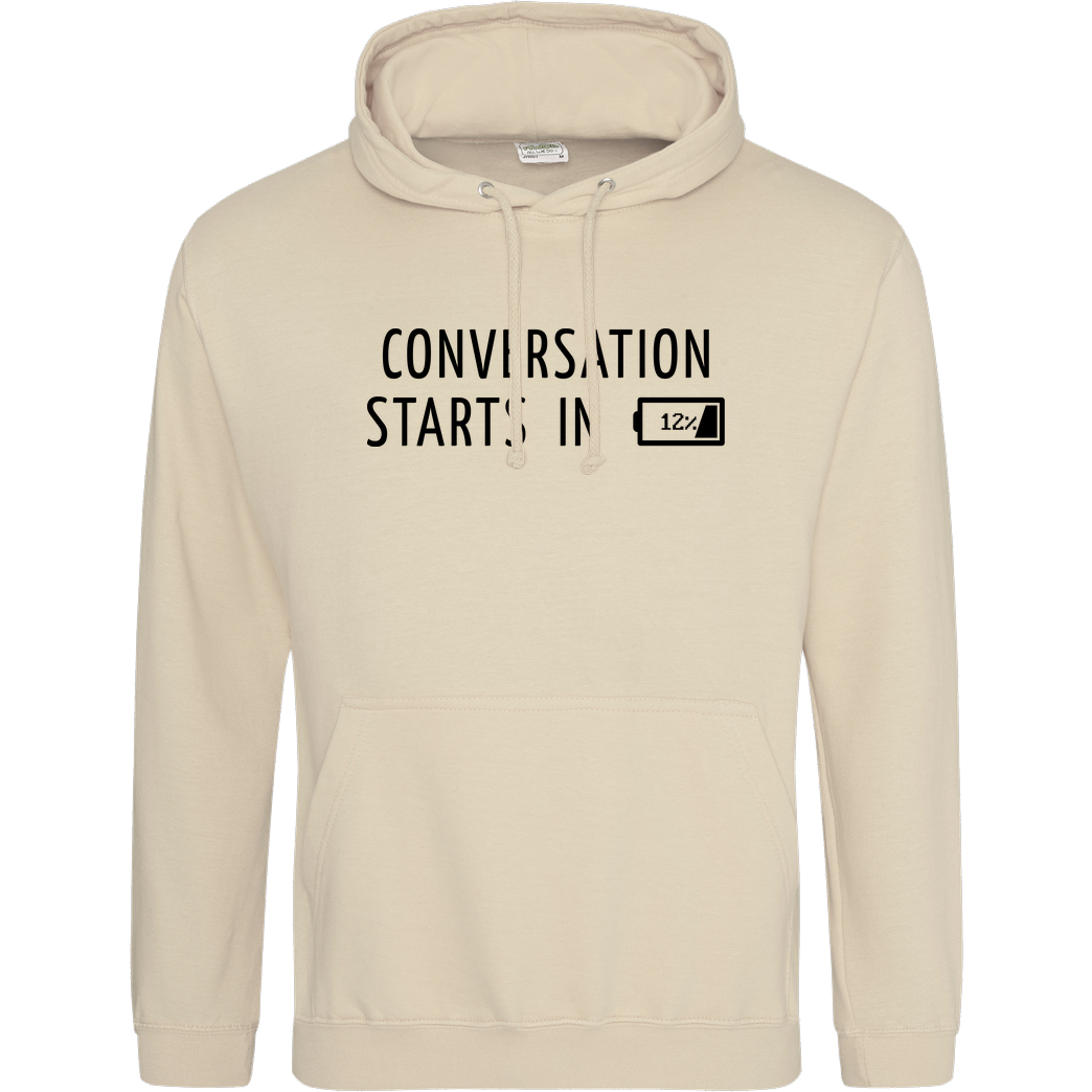 None Conversation Starts in 12% Sweatshirt JH Hoodie - Sand