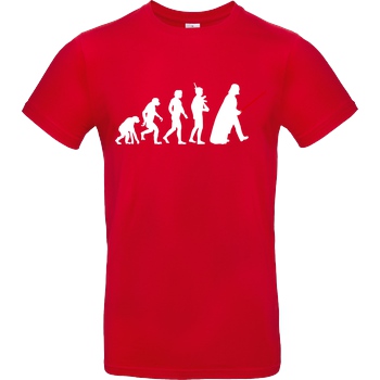 None Dark Force Evolution T-Shirt B&C EXACT 190 - Red