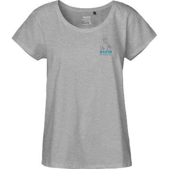 DAVID Fitness DAVID FITNESS COLLECTION T-Shirt Fairtrade Loose Fit Girlie - heather grey
