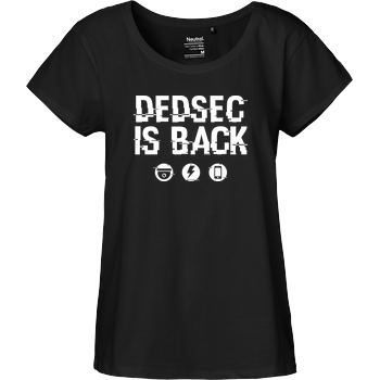 Dedsec is Back Fairtrade Loose Fit Girlie - black