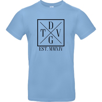 DennisGamingTV DennisGamingTV - X-Logo T-Shirt B&C EXACT 190 - Sky Blue