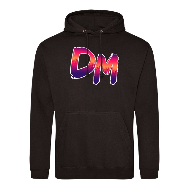 Dennome - Dennome Logo DM Rand hell - Sweatshirt - JH Hoodie - Schwarz