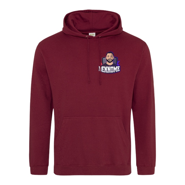 Dennome - Dennome Logo Pocket Hoodie - Sweatshirt - JH Hoodie - Bordeaux