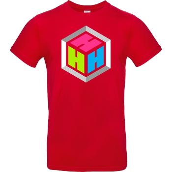 der_hacki Der Hacki - Logo T-Shirt B&C EXACT 190 - Red