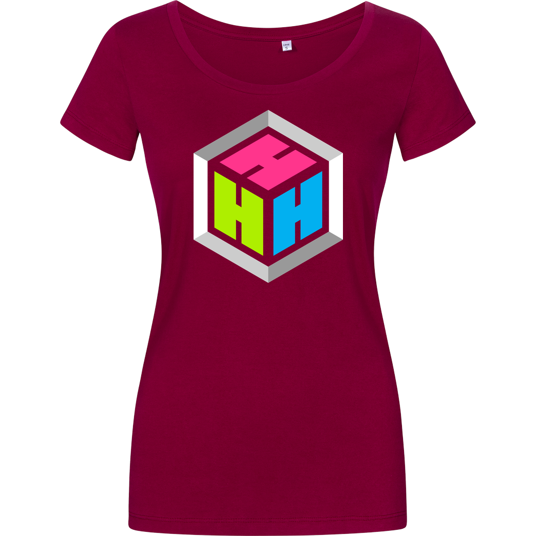 der_hacki Der Hacki - Logo T-Shirt Girlshirt berry