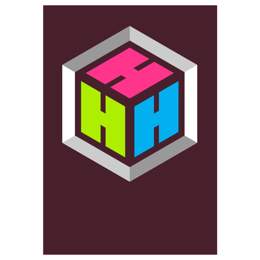 der_hacki Der Hacki - Logo Druck Art Print burgundy