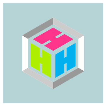 Der Hacki - Logo Art Print Square mint