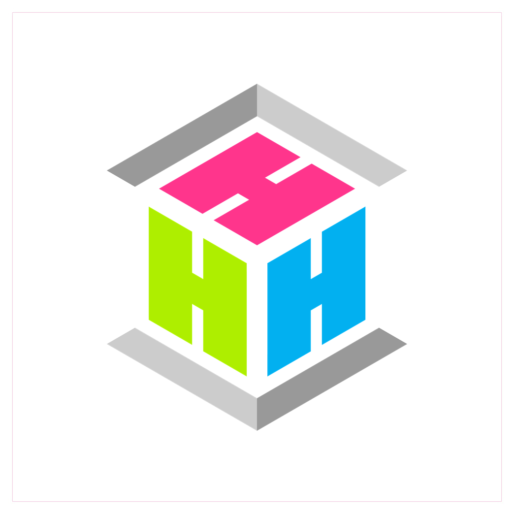 der_hacki Der Hacki - Logo Druck Art Print Square white