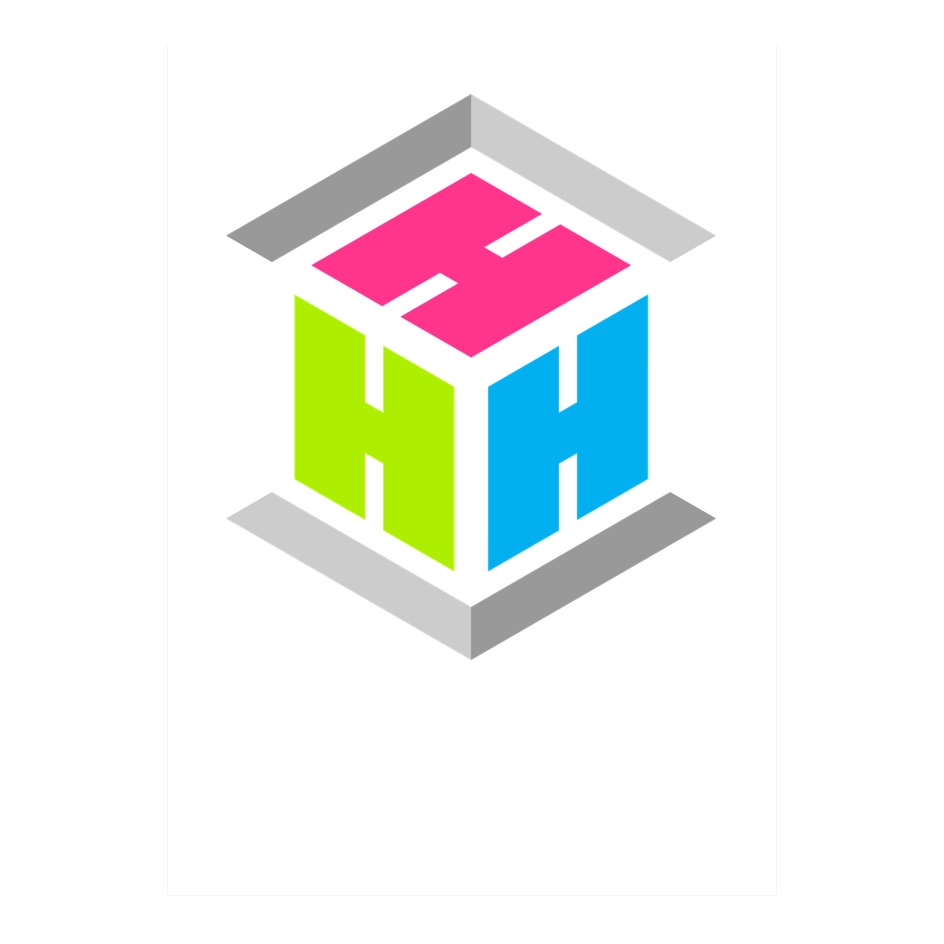 der_hacki Der Hacki - Logo Druck Kunstdruck weiss