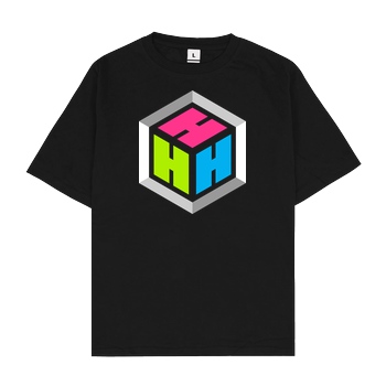 der_hacki Der Hacki - Logo T-Shirt Oversize T-Shirt - Black