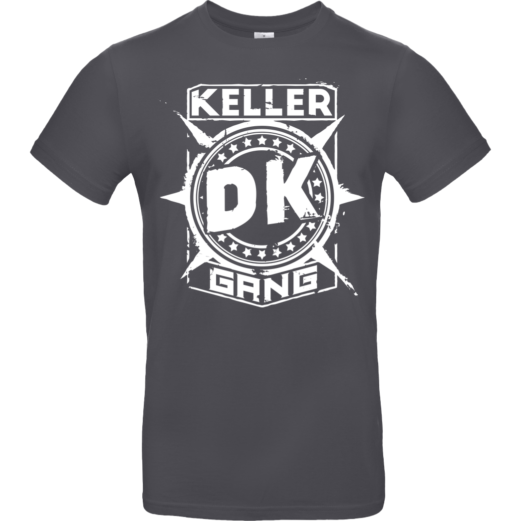 Der Keller Der Keller - Gang Cracked Logo T-Shirt B&C EXACT 190 - Dark Grey