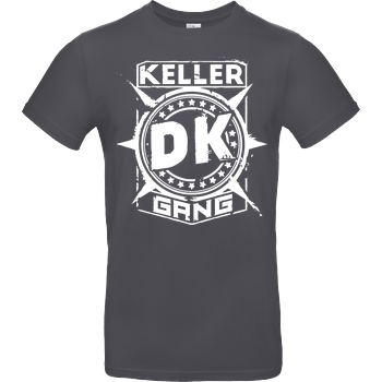 Der Keller Der Keller - Gang Cracked Logo T-Shirt B&C EXACT 190 - Dark Grey