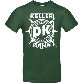 Der Keller Der Keller - Gang Cracked Logo T-Shirt B&C EXACT 190 -  Bottle Green