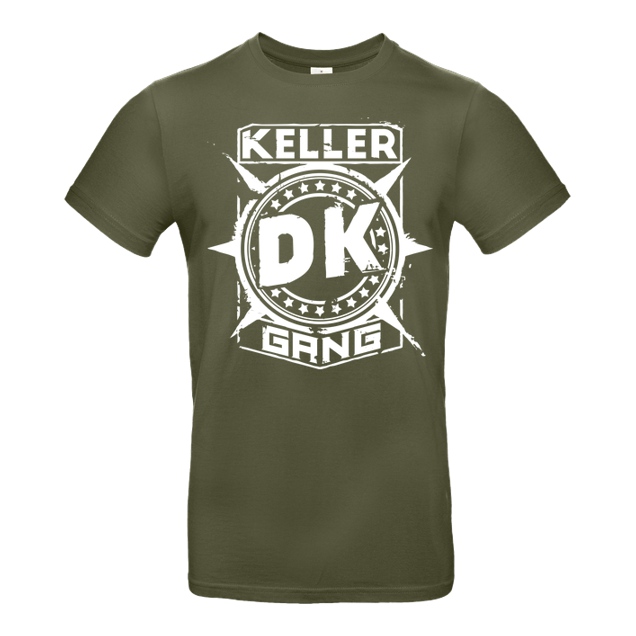 Der Keller - Der Keller - Gang Cracked Logo - T-Shirt - B&C EXACT 190 - Khaki