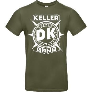 Der Keller Der Keller - Gang Cracked Logo T-Shirt B&C EXACT 190 - Khaki