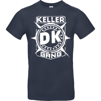 Der Keller Der Keller - Gang Cracked Logo T-Shirt B&C EXACT 190 - Navy