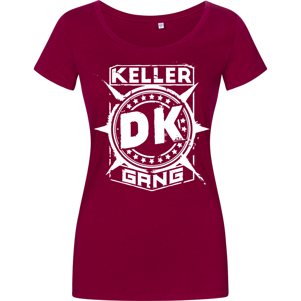 Der Keller Der Keller - Gang Cracked Logo T-Shirt Girlshirt berry
