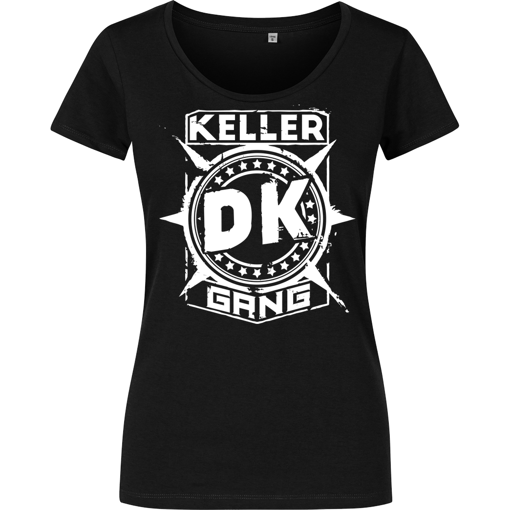 Der Keller Der Keller - Gang Cracked Logo T-Shirt Girlshirt schwarz