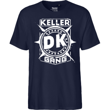 Der Keller - Gang Cracked Logo Fairtrade T-Shirt - navy
