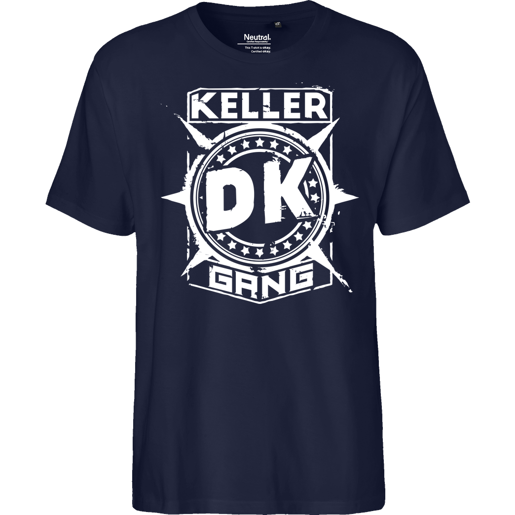 Der Keller Der Keller - Gang Cracked Logo T-Shirt Fairtrade T-Shirt - navy