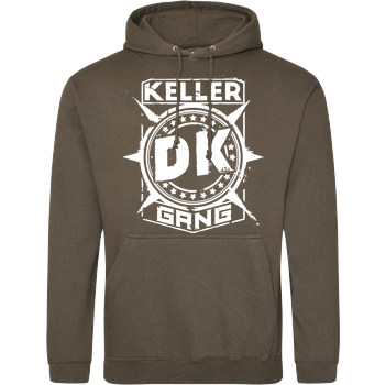 Der Keller - Gang Cracked Logo JH Hoodie - Khaki