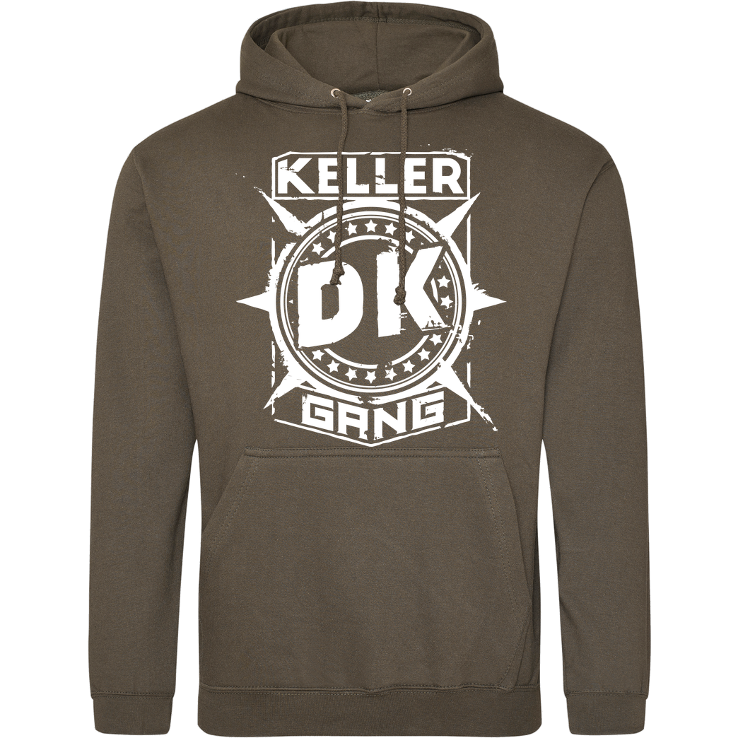 Der Keller Der Keller - Gang Cracked Logo Sweatshirt JH Hoodie - Khaki