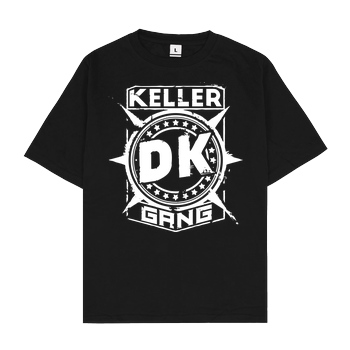 Der Keller Der Keller - Gang Cracked Logo T-Shirt Oversize T-Shirt - Black